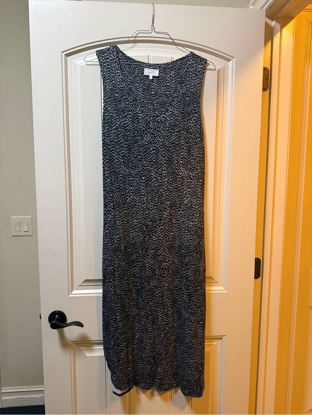 Soma Black and White Sleeveless Maxi Dress
